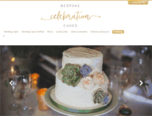 Tablet Screenshot of bespokecelebrationcakes.co.uk